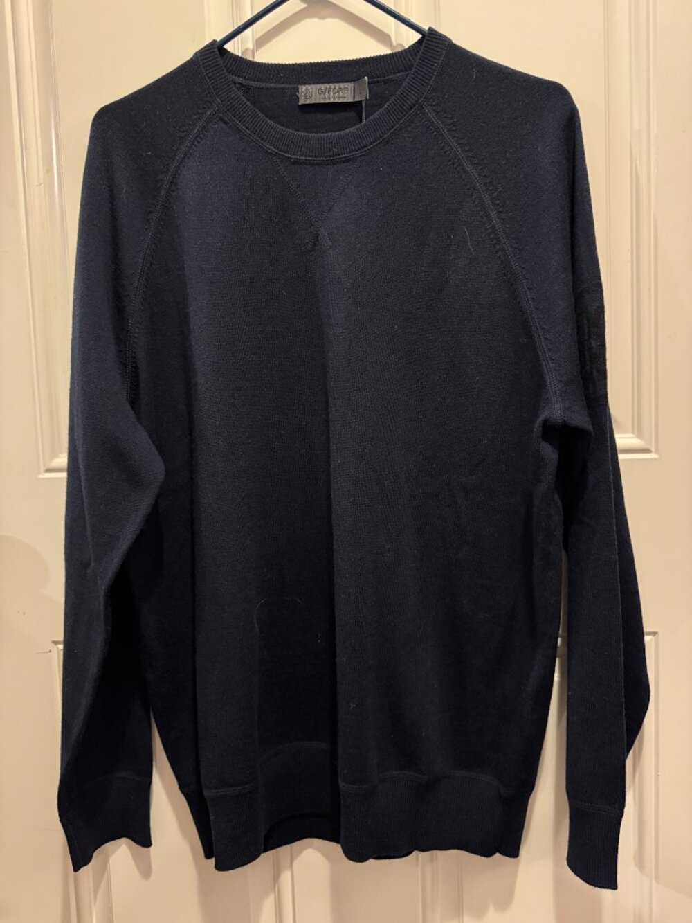 NWT G/FORE Men's Circle G’s 100% Merino Wool Crewneck Sweater Twilight $195.00